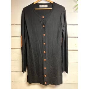 Hopeless Romantic Black Sweater Size Large.